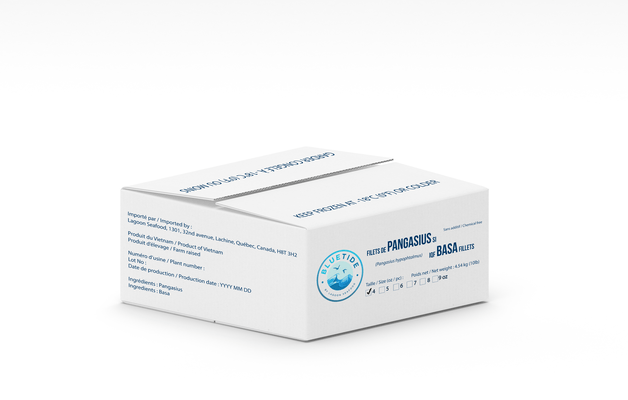 Frozen Farm Basa Fillet – Chemical Free (CF) – Individually Quick Frozen (IQF) 4oz 4.54kg
