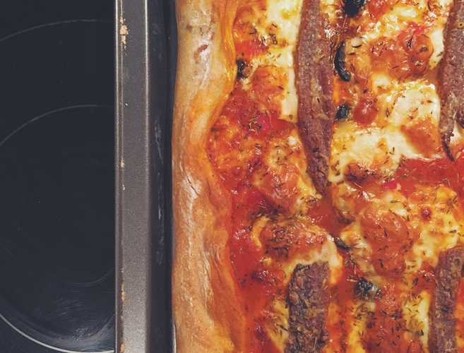 Smoked Herring “Margherita” Pizza