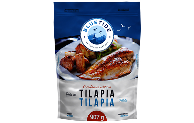 Frozen Farm Tilapia Fillet – Individually Vacuum Packed (IVP) 3/5 oz 907g