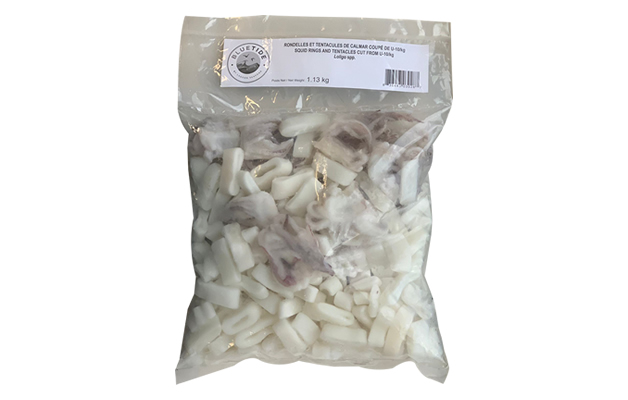 Frozen Wild Squid Loligo Rings & Tentacles – Individually Quick Frozen (IQF) 1.13kg