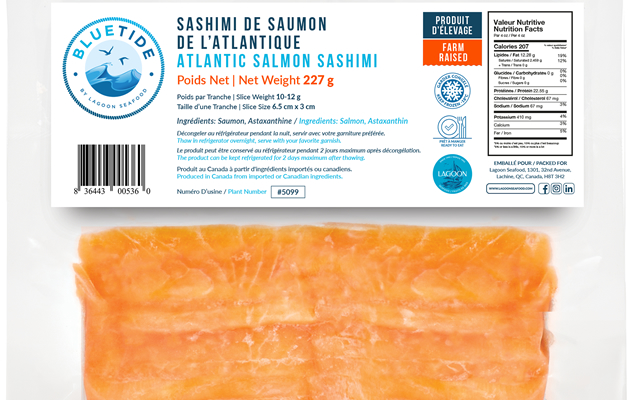 Frozen Wild Atlantic Salmon Sashimi 227g