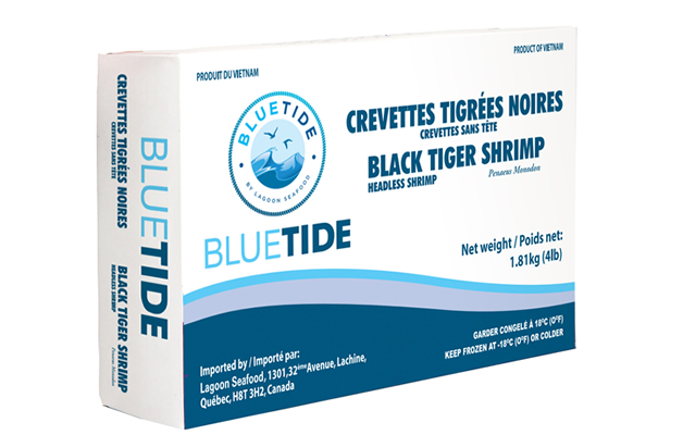 Frozen Farm Shrimp Tiger Bloc – Headless (HL) 1.81kg 6/8