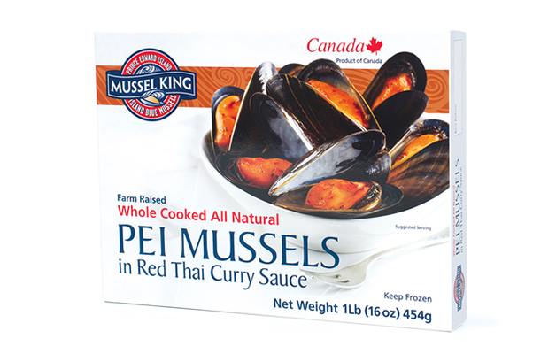 Frozen Farm Mussel Cooked Red Thai Curry – Individually Quick Frozen (IQF) 454g