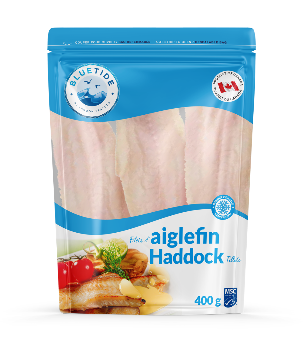 Frozen Wild Haddock Fillet – Chemical Free (CF) – Individually Quick Frozen (IQF) 400g