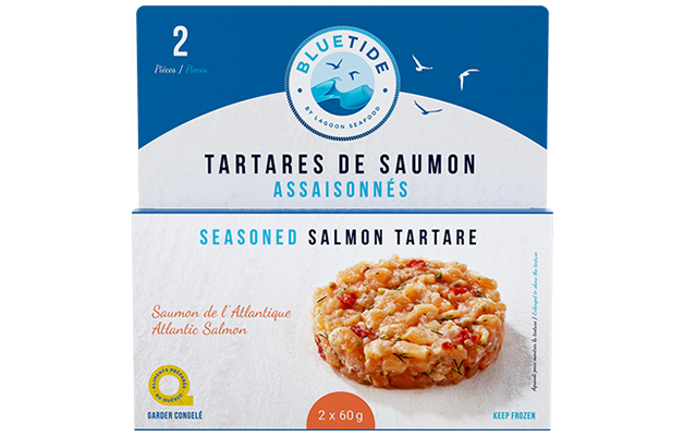 Frozen Seasoned Atlantic Salmon Tartare 8x2x60g