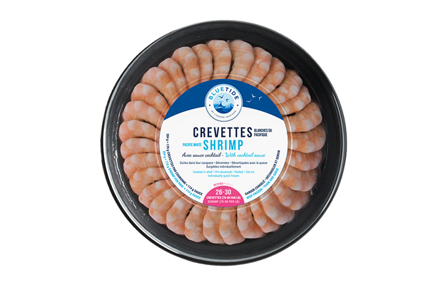 Crevettes Blanches Cuites Ferme Surgelées – Avec Sauce 284g 26 – 30 pcs