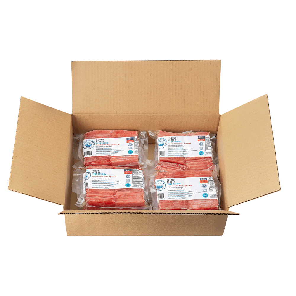 10 x 454 g Frozen Wild Tuna Sashimi MSC Canada Lagoon Seafood