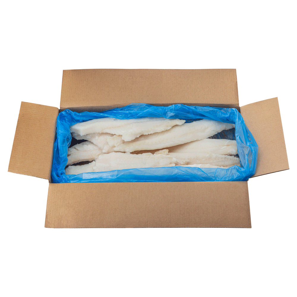 12/16 oz 9.07 kg Frozen Wild Haddock Fillet IQF Chem free MSC Iceland Lagoon Seafood