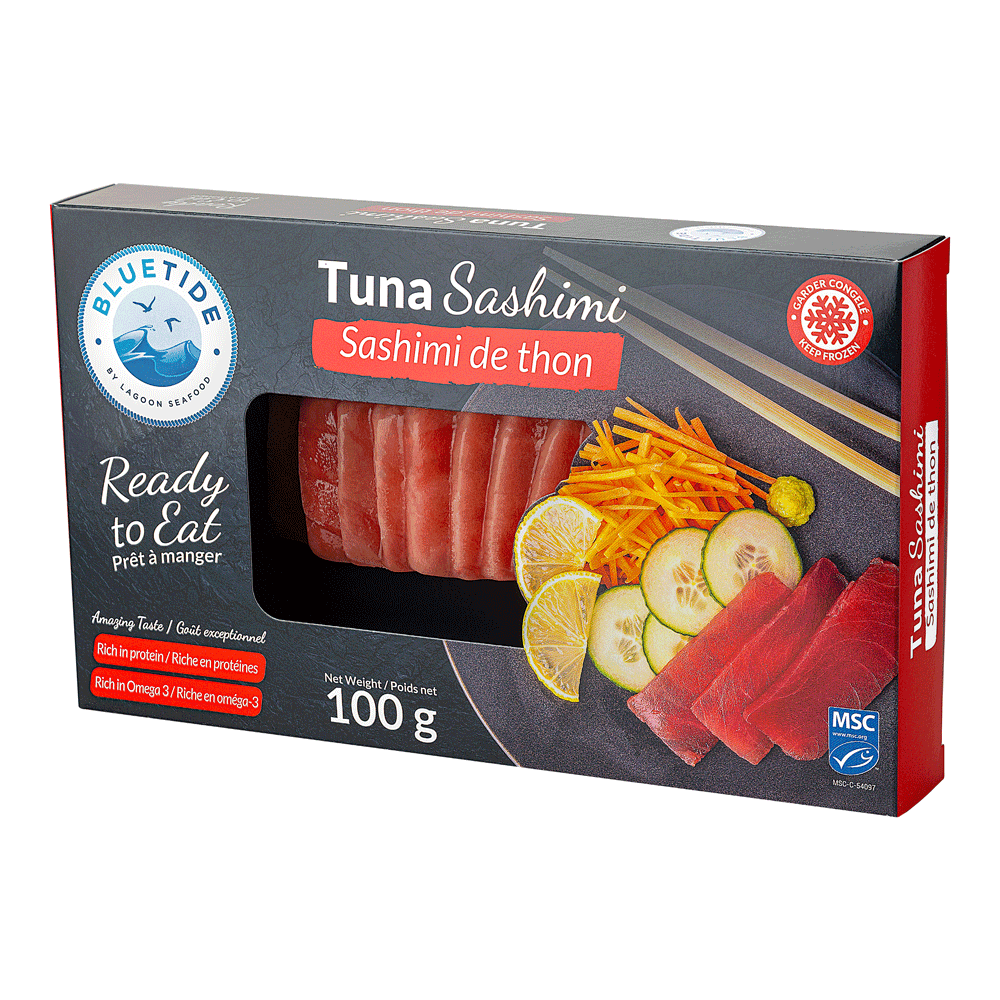20 x 100 g Frozen Wild Tuna Sashimi MSC Canada Lagoon Seafood