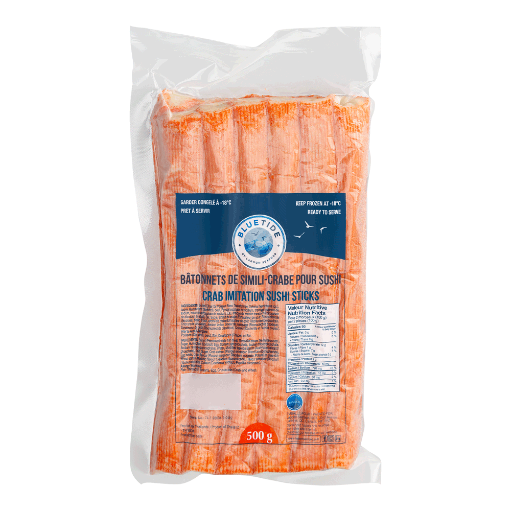 20 x 500 g Frozen Wild Crab Surimi Stick Thailand Lagoon Seafood