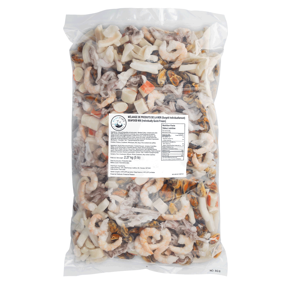 4 x 2.27 kg Frozen Farm Seafood Mix Thailand Lagoon Seafood