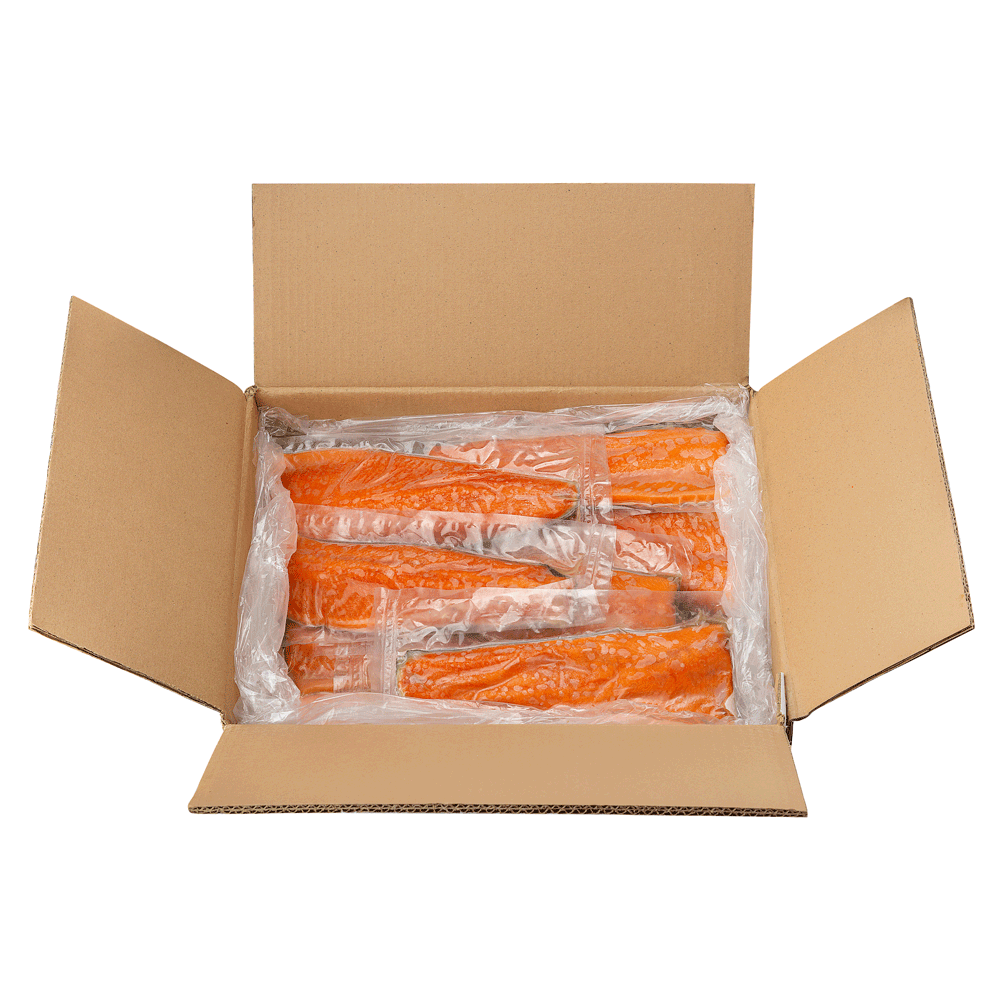 6/8 4.54 kg Frozen Farm Trout Rainbow Fillet Skin On IVP Columbia