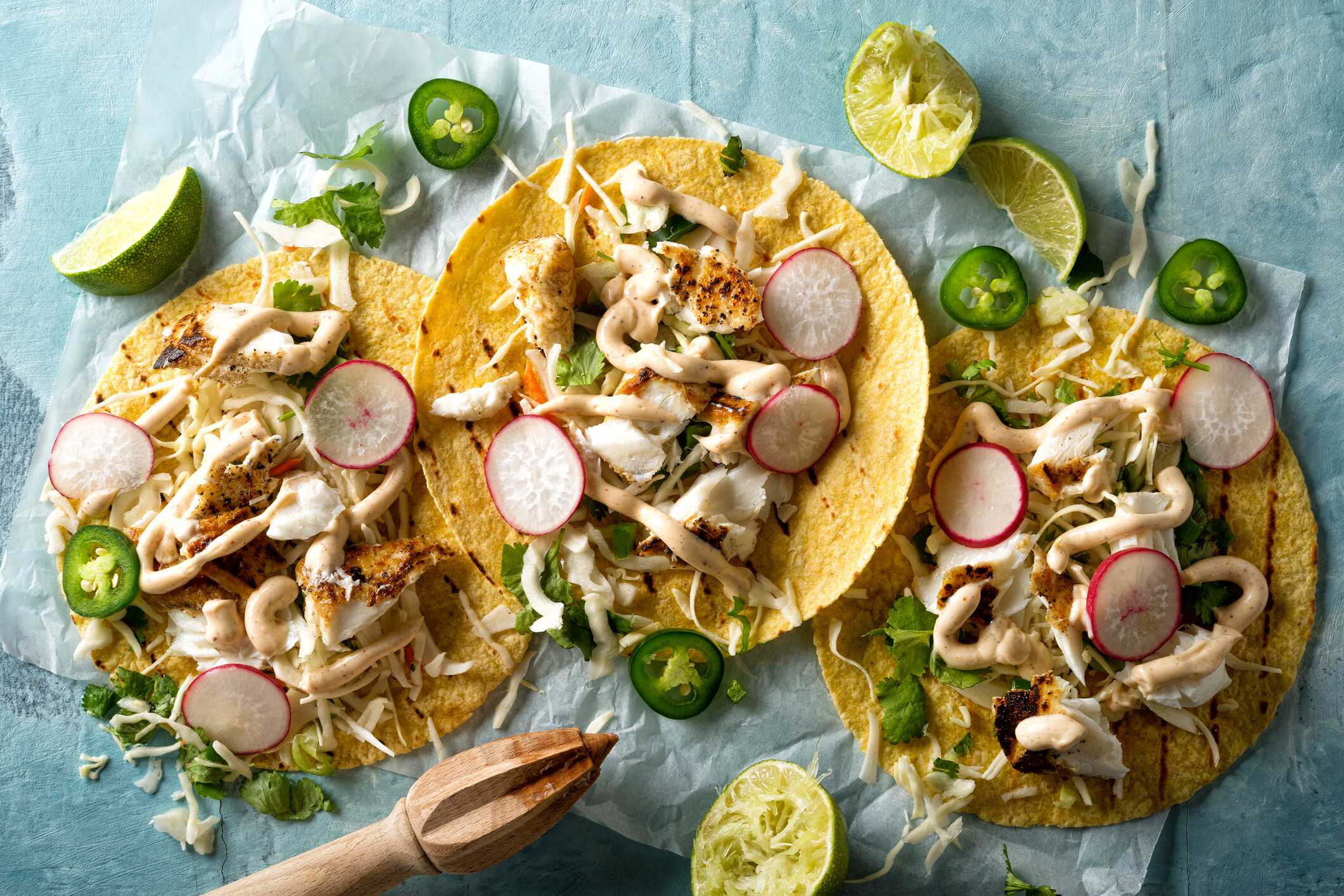 Lagoon seafood Haddock Tacos