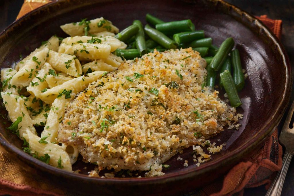 Lagoon seafood Parmesan Crusted Tilapia