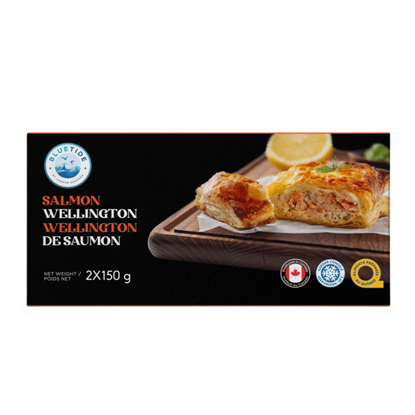 10 x 2 x 150 g Frozen Salmon Wellington Canada Lagoon Seafood