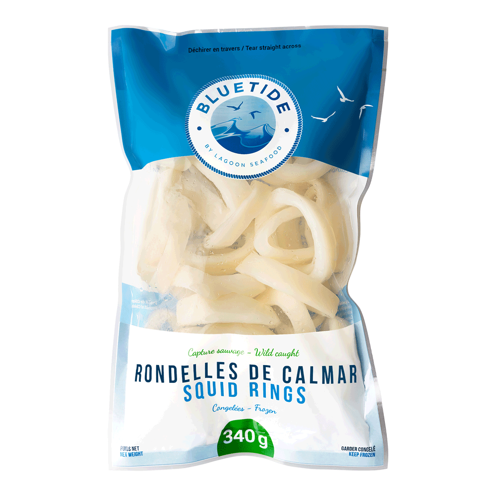 12 x 340 g Frozen Wild Squid Ring China – Lagoon Seafood | Fruits de mer
