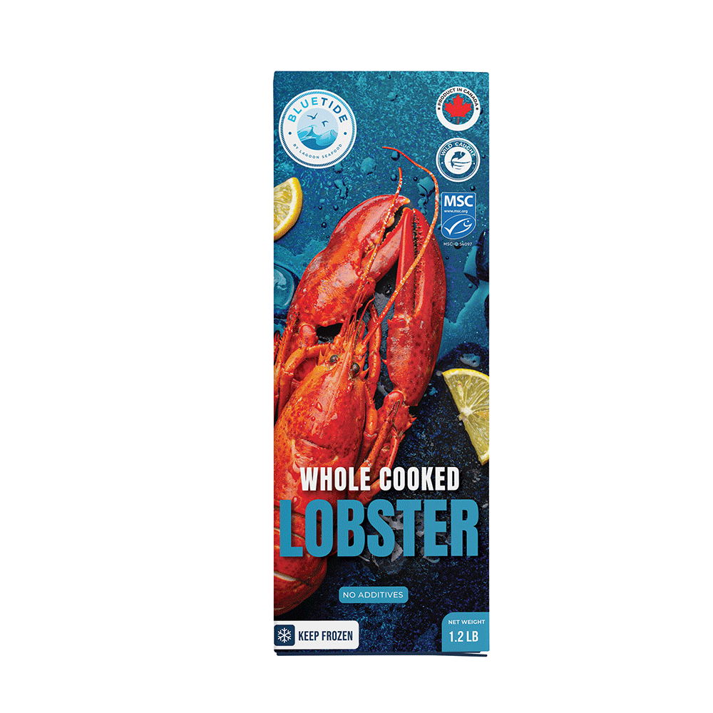 10 x 544 g Frozen Wild Whole Cooked Lobster Canada Lagoon Seafood