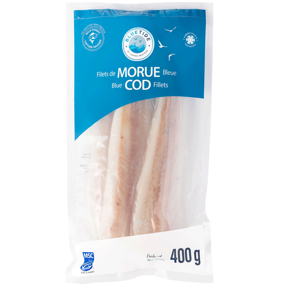 12 x 400 g Frozen Wild Blue Cod ( Southern Blue whiting) MSC China Lagoon Seafood